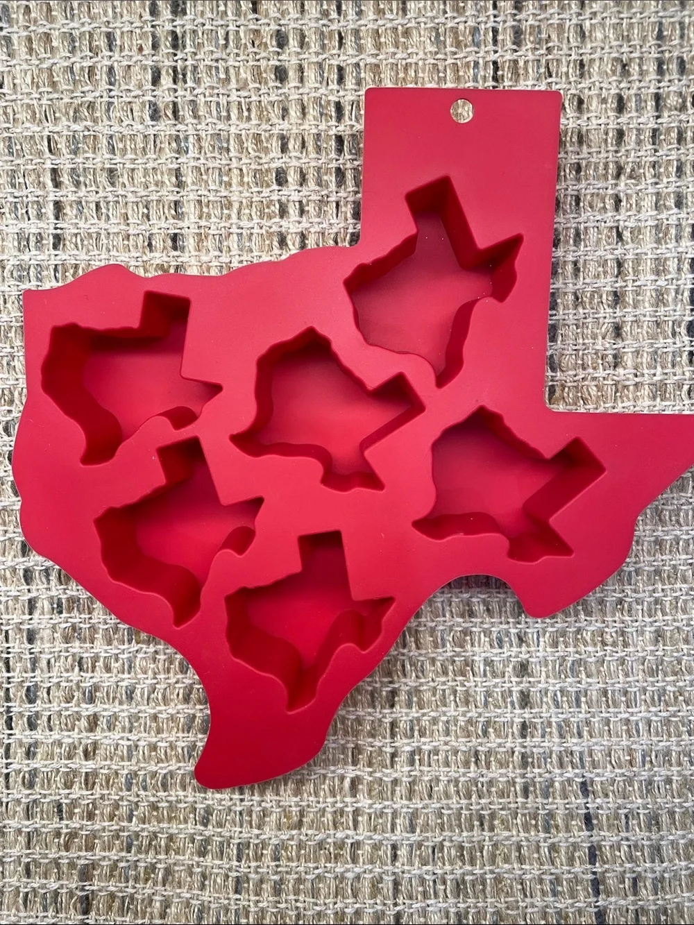 Red Texas-Shaped Silicone Mold Set